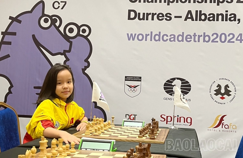 老街市棋手范如Y在世界青少年国际象棋锦标赛中获得第五名